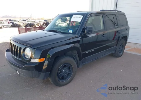 2016 Jeep Patriot Sport из США, поврежденный, VIN 1C4NJPBA6GD648916